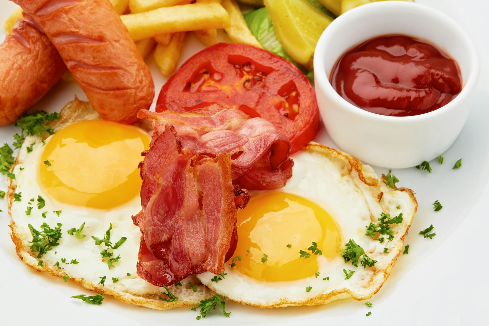 Traditional full English breakfast included with budget Cornwall B&B stays