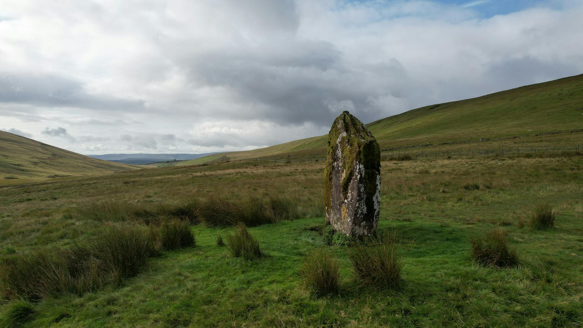 Ancient stone circle on the Cornwall moorland