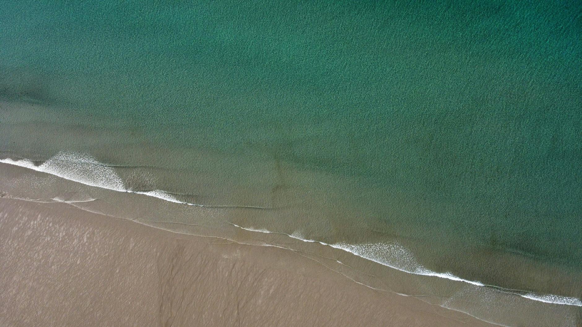 Scenic Cornwall coastline aerial view for holiday planning