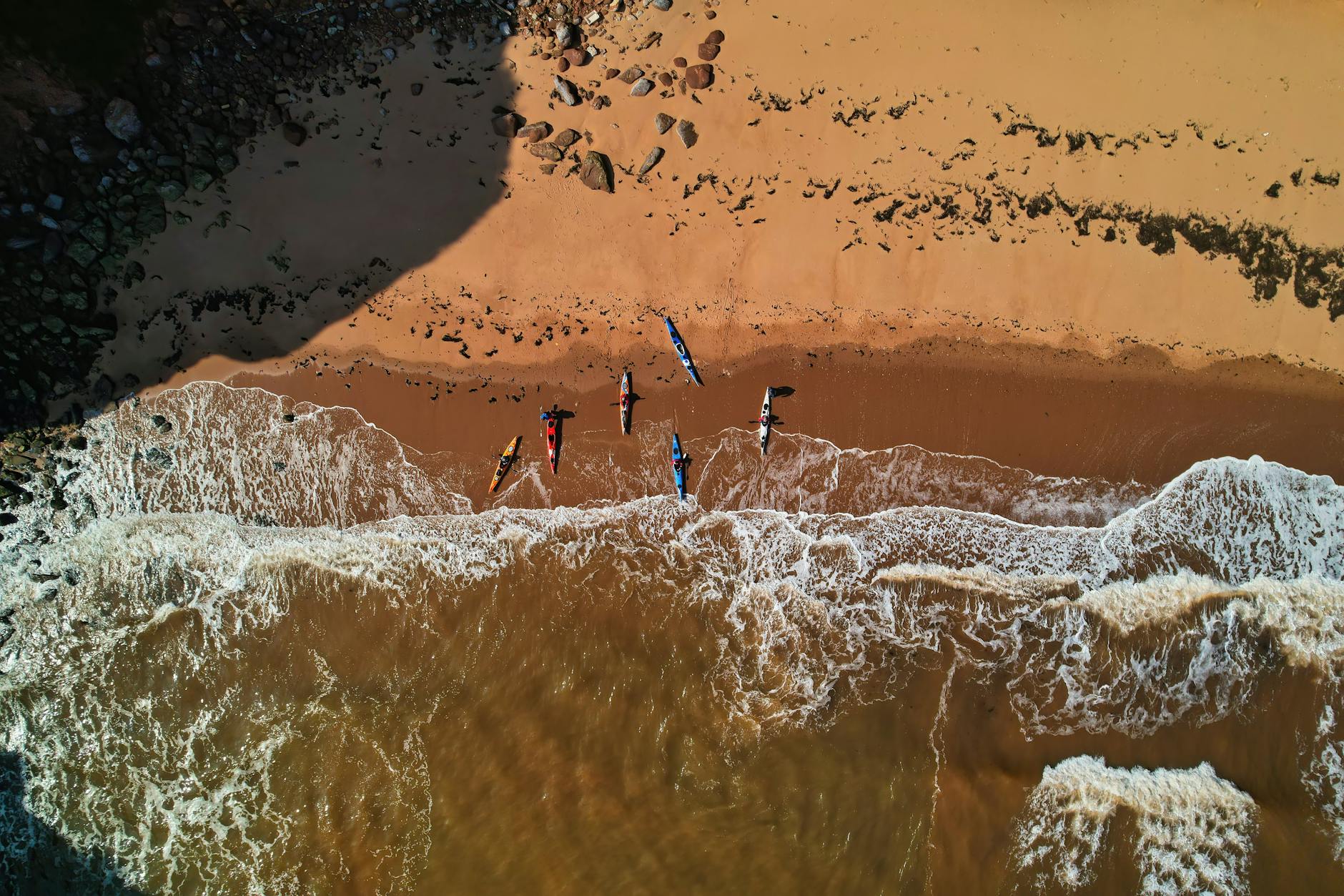 Sea kayaking along the dramatic Cornwall coastline