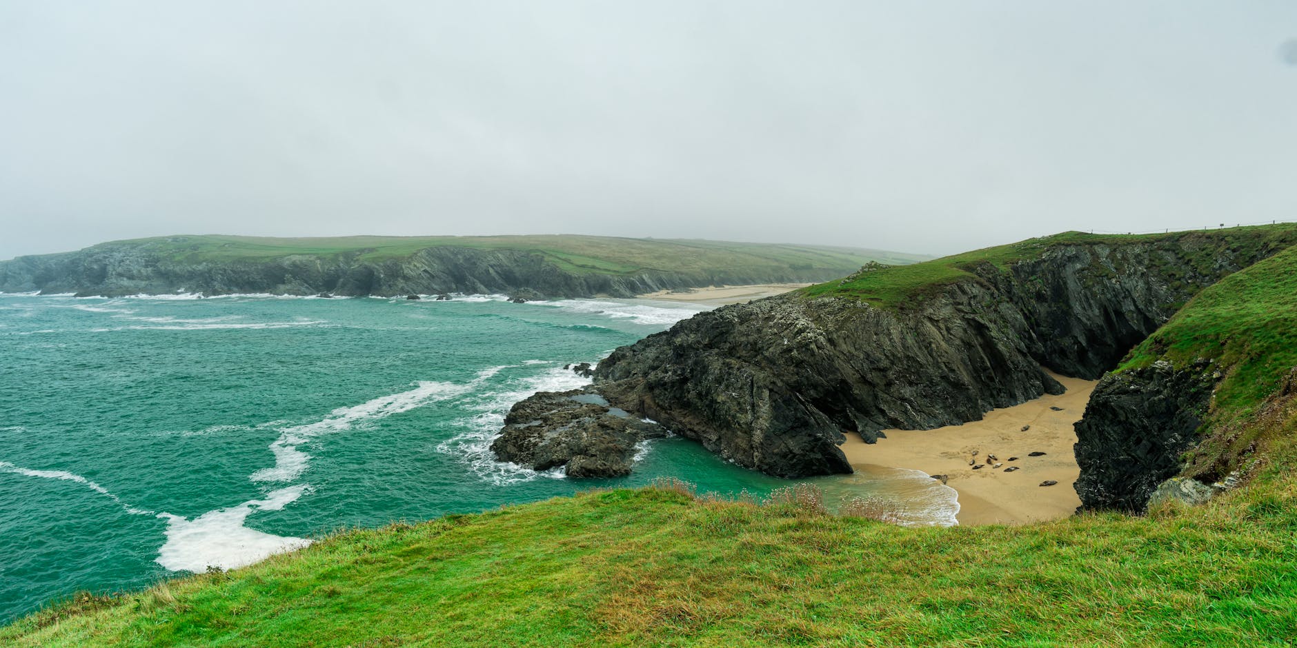 Quiet Cornwall cove beach perfect for dog walking