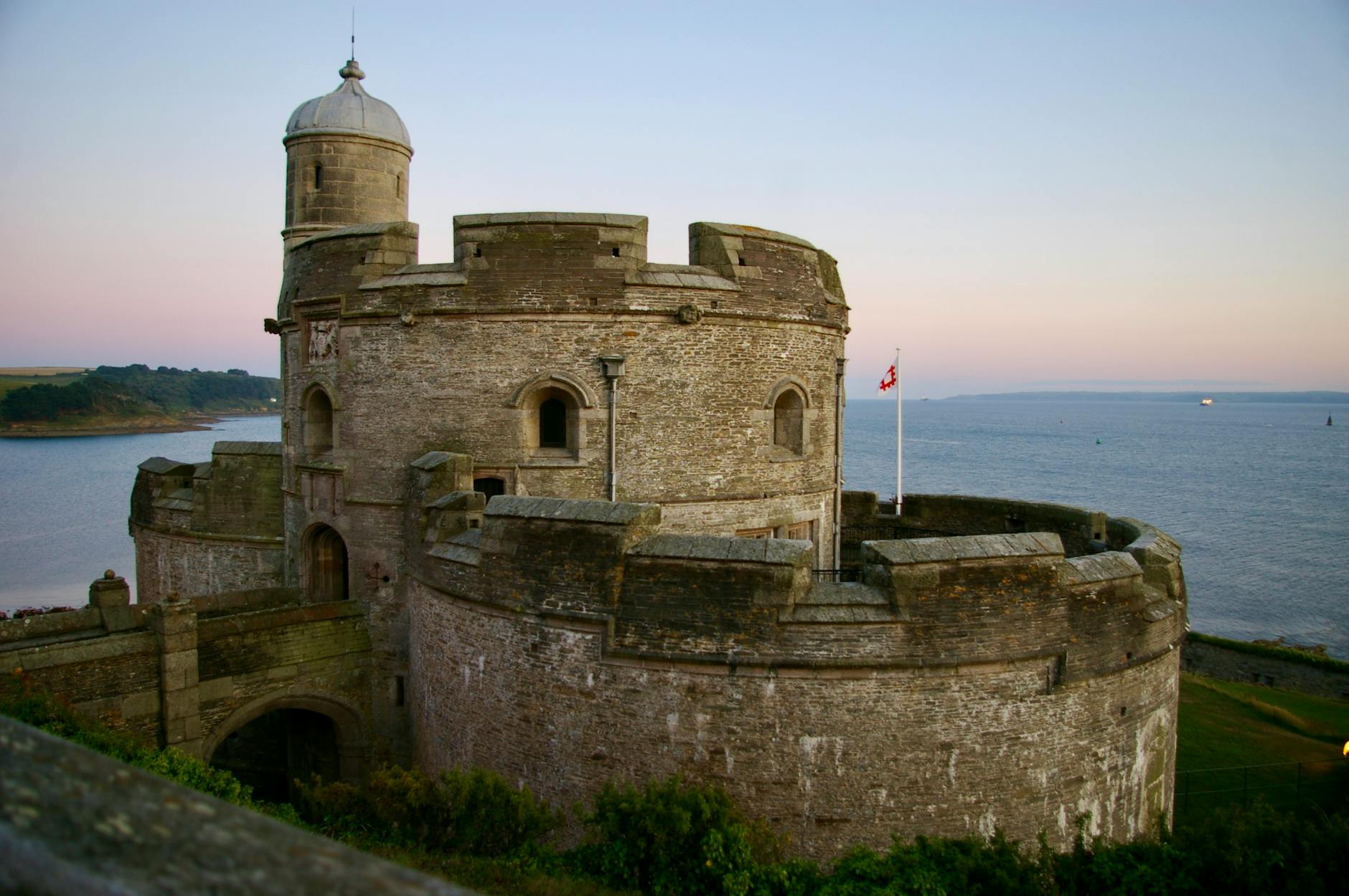 Historic Pendennis Castle overlooking Falmouth