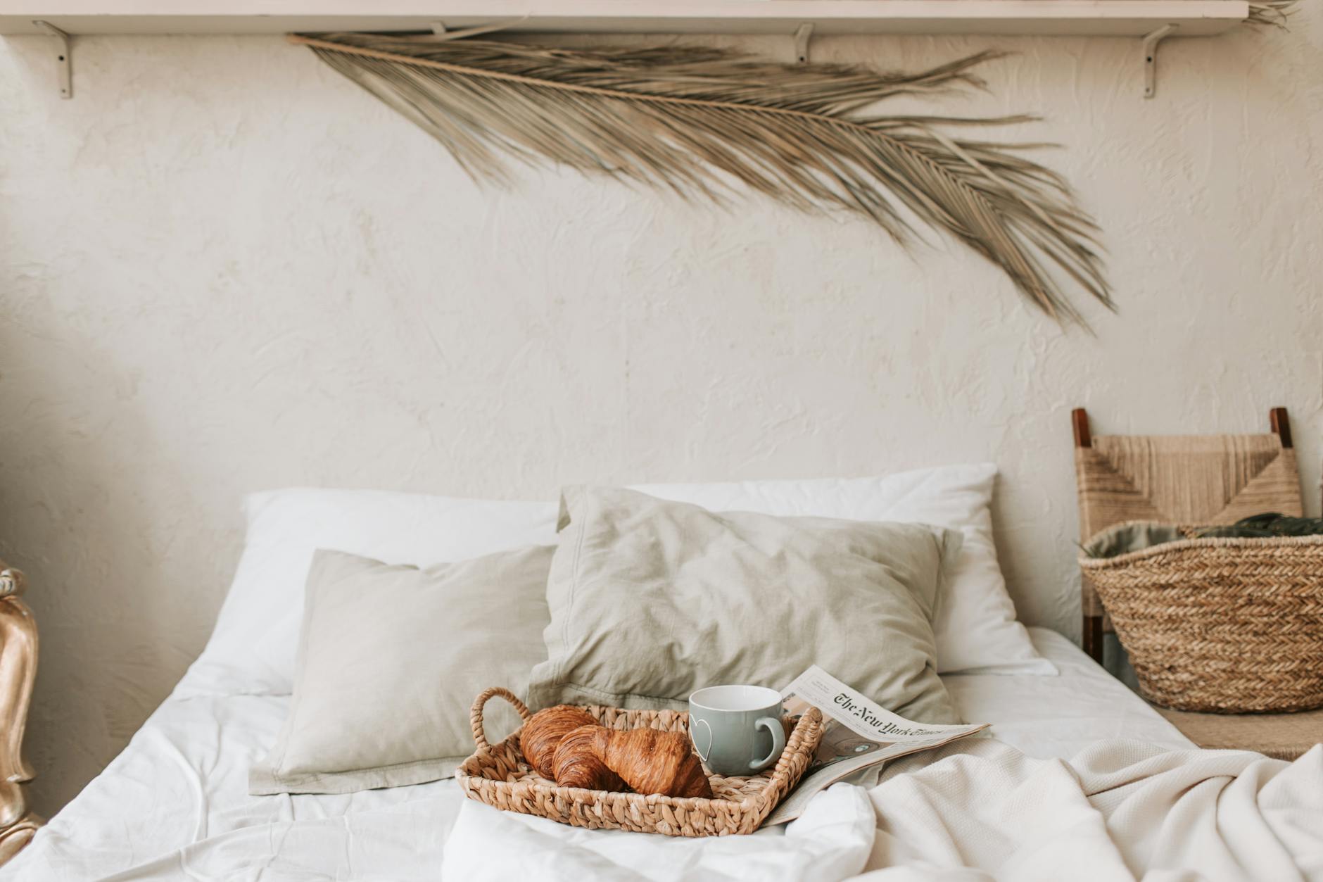Comfortable guest room at a Cornwall bed and breakfast