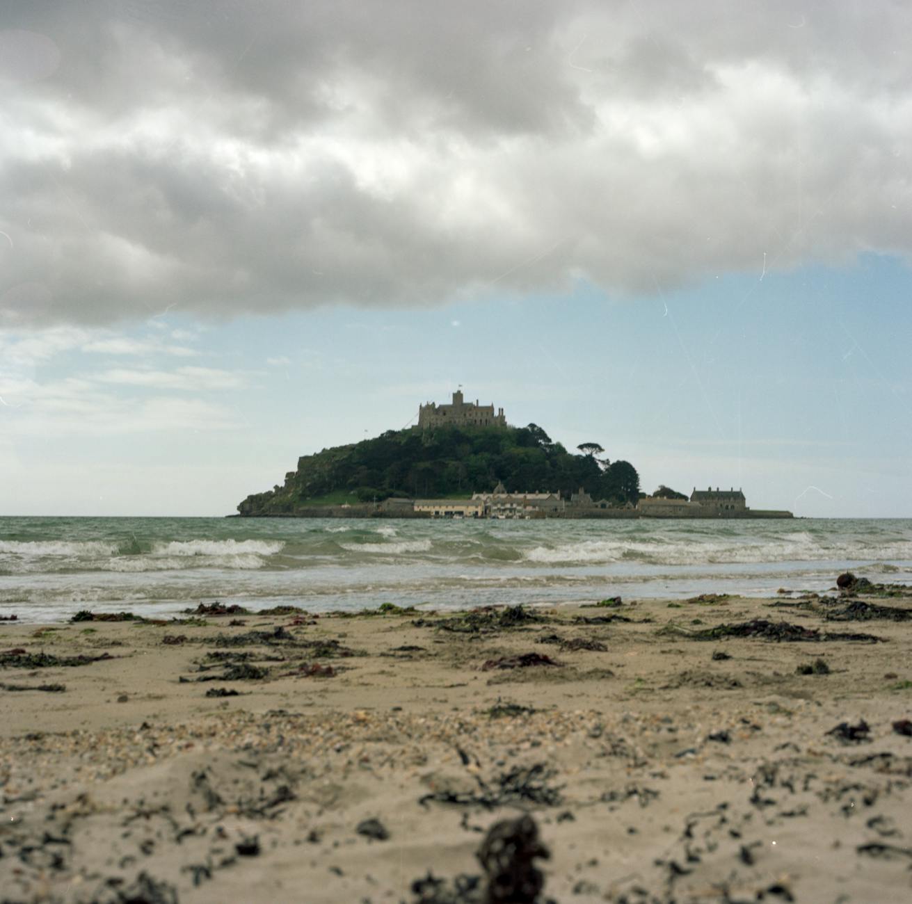 St Michael's Mount tidal island near Penzance Cornwall