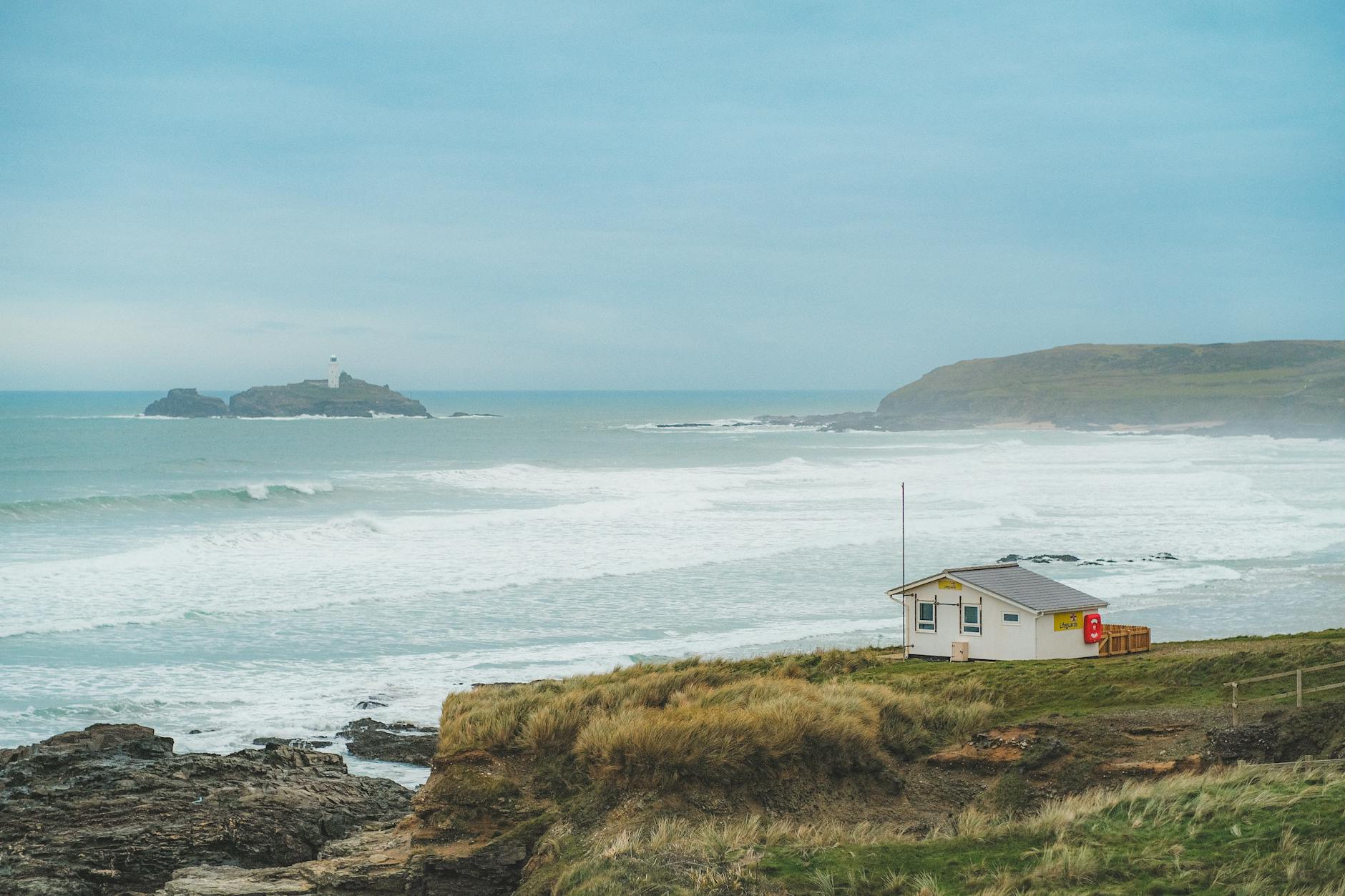 Bude Cornwall coastal cliffs Storm Tower