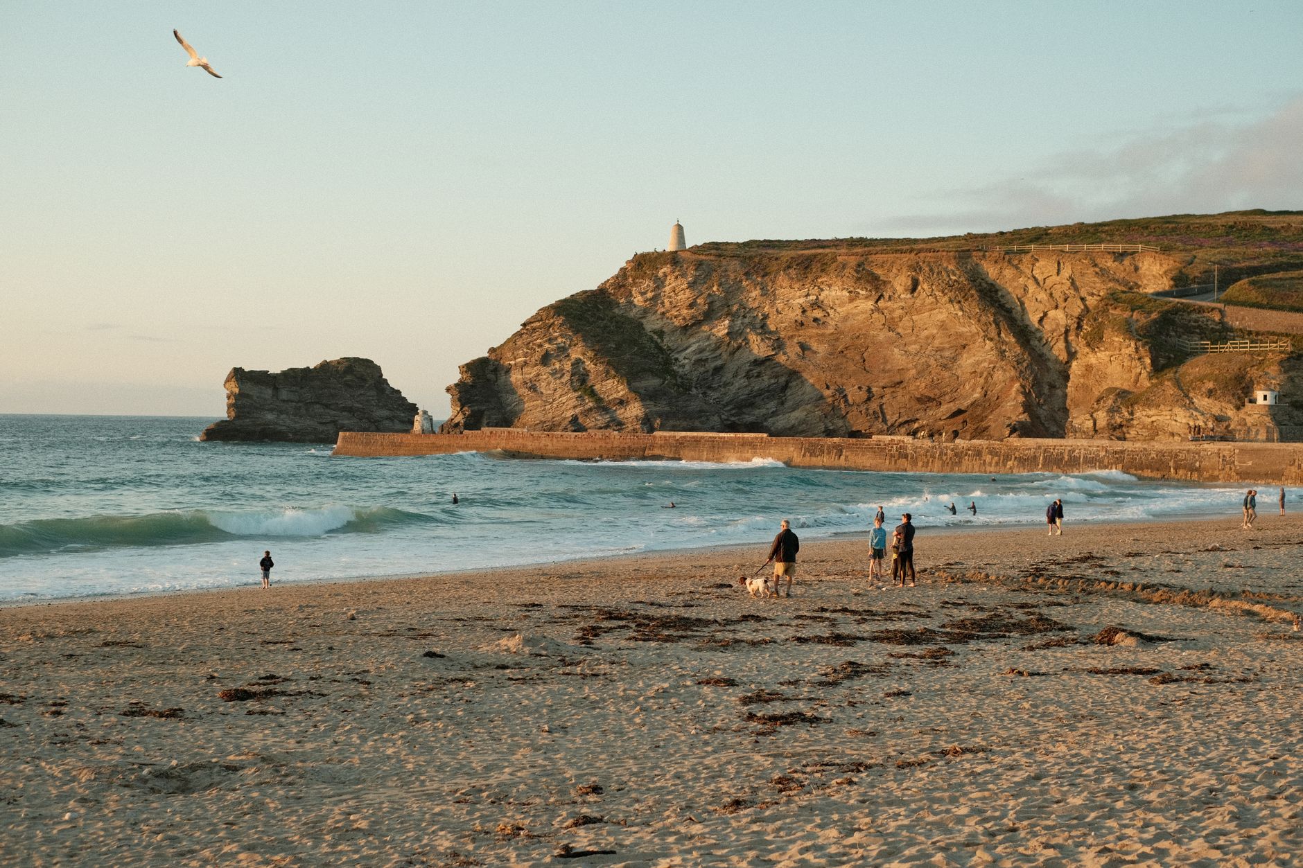 Cornish surf school beach lesson
