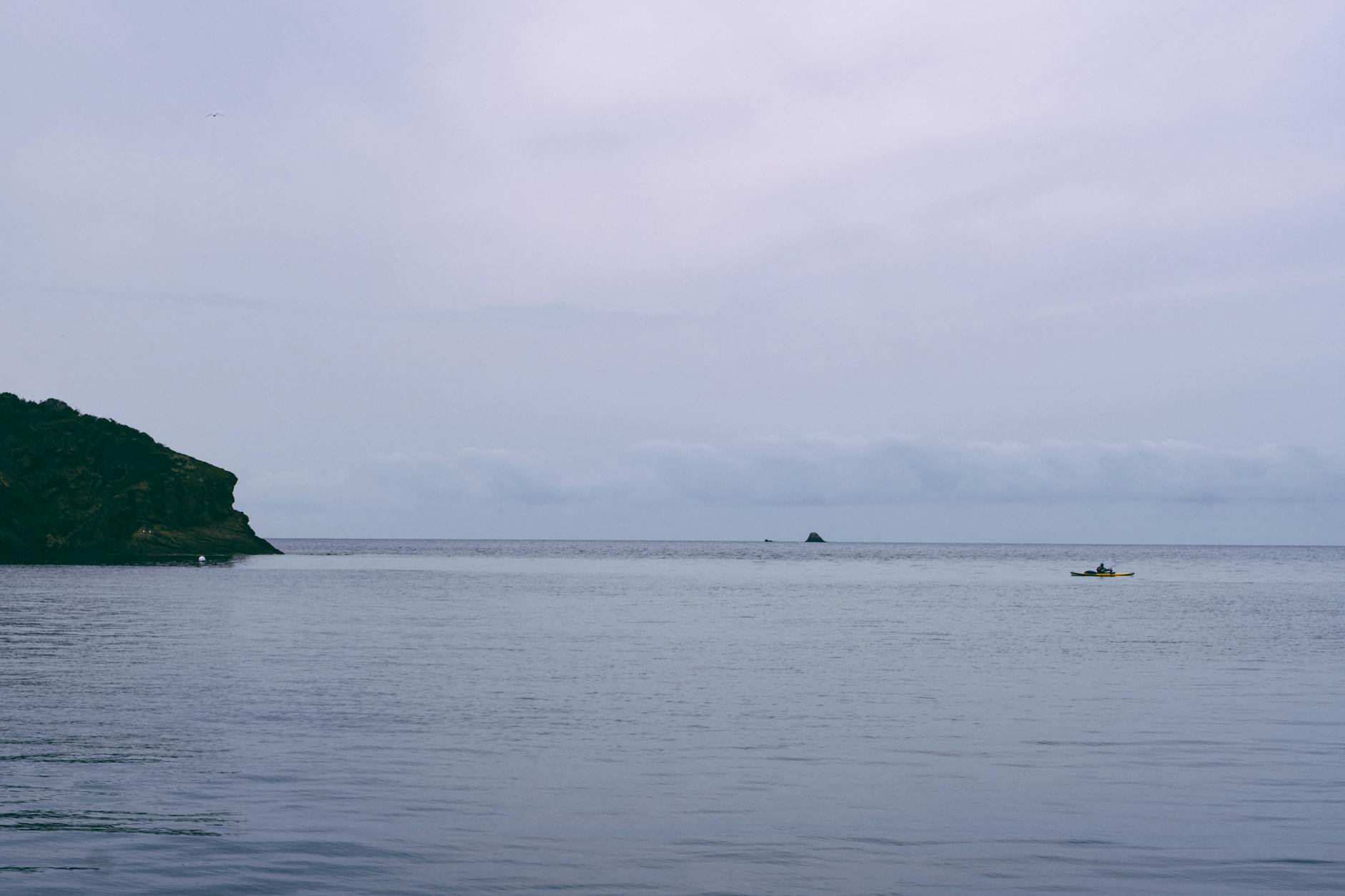 Sea kayaking Cornwall coast estuary