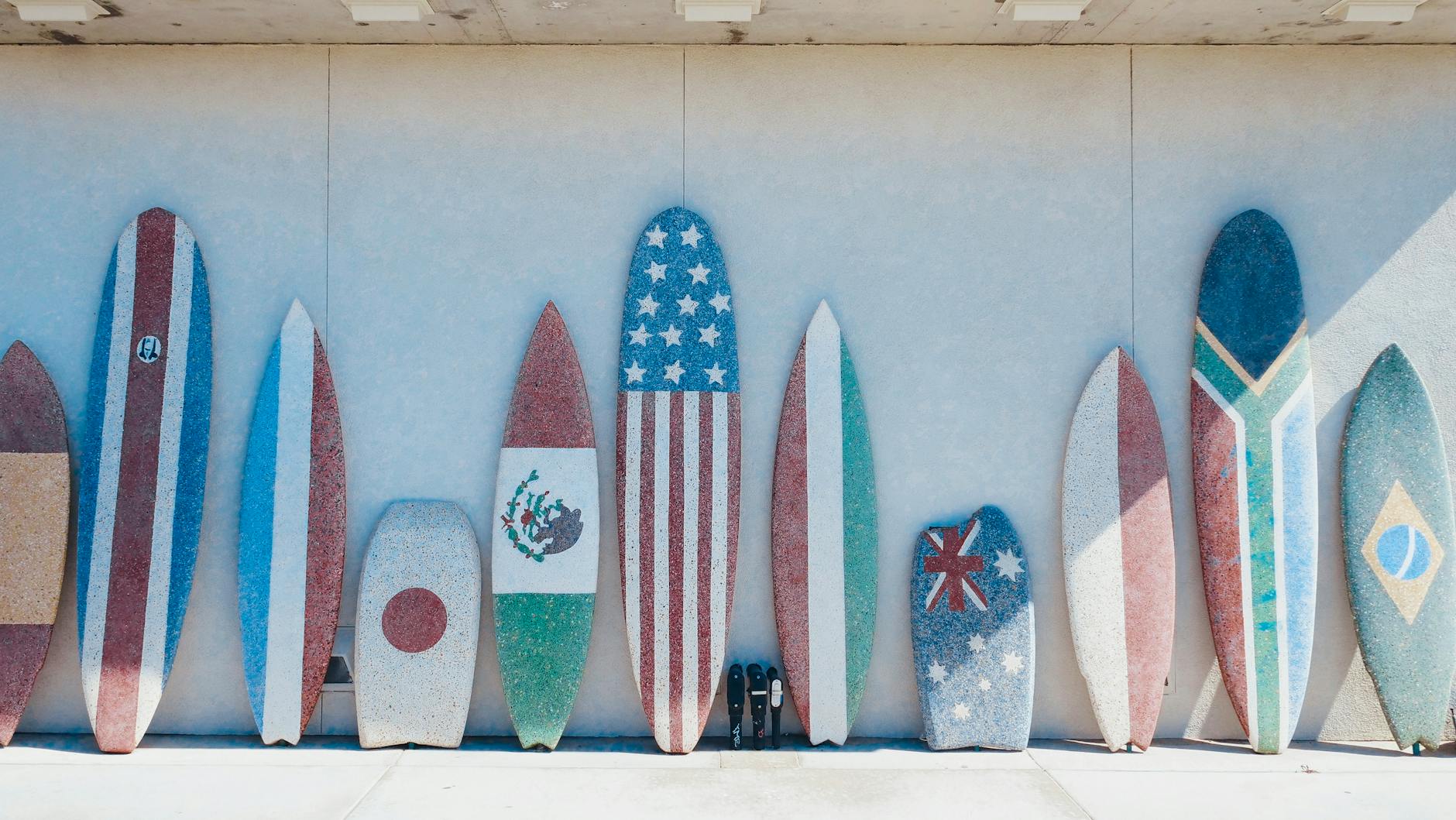 Surfboard hire Cornwall beach row