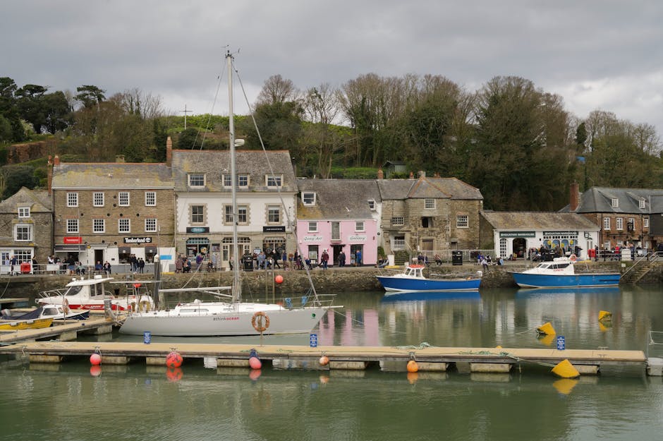 Padstow harbour in winter Cornwall — quiet off-season scene