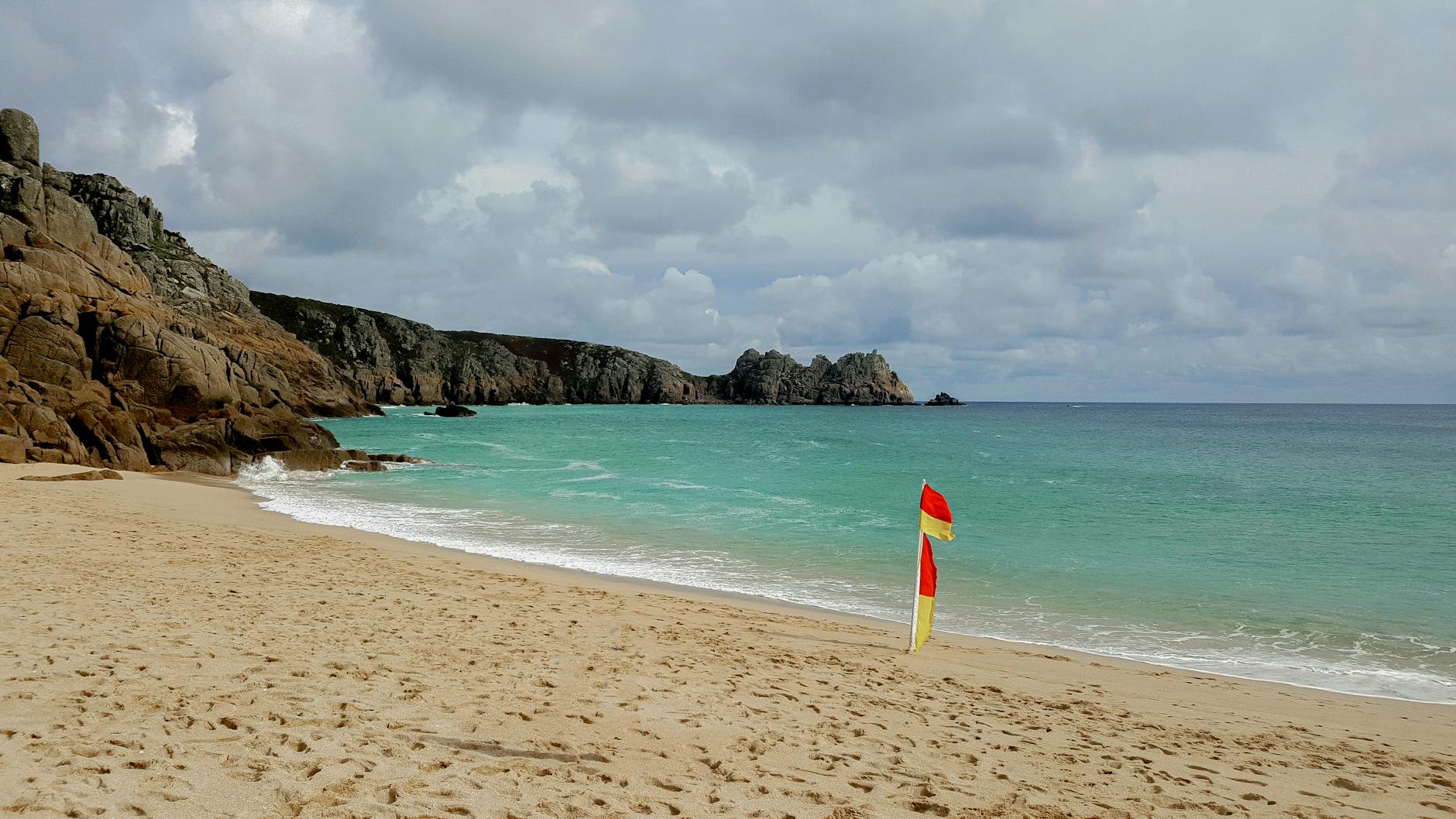 The Minack Theatre carved into the cliffs above the sea at Porthcurno, Cornwall