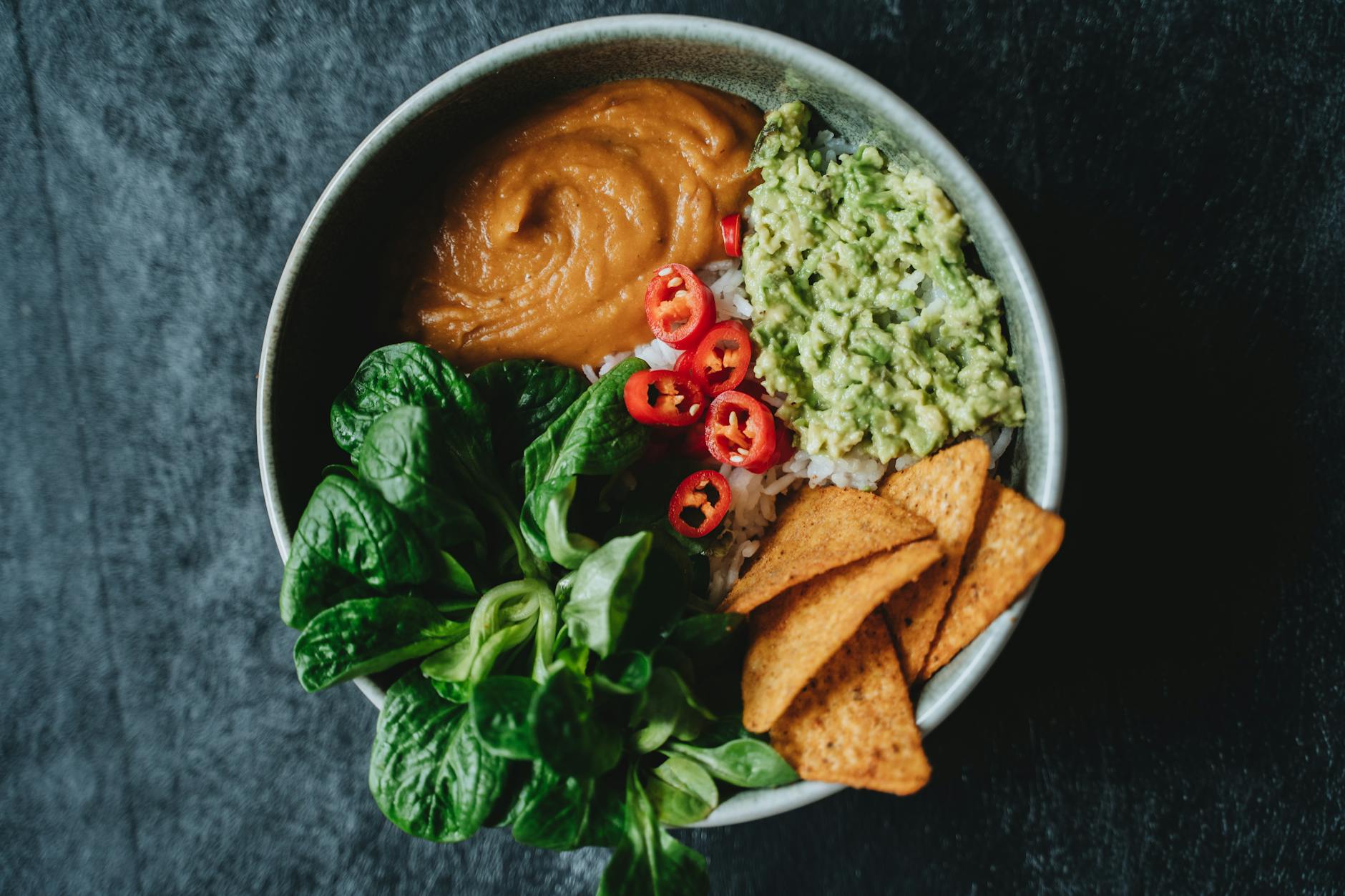 vegan restaurants Cornwall - vegan plant based bowl colourful