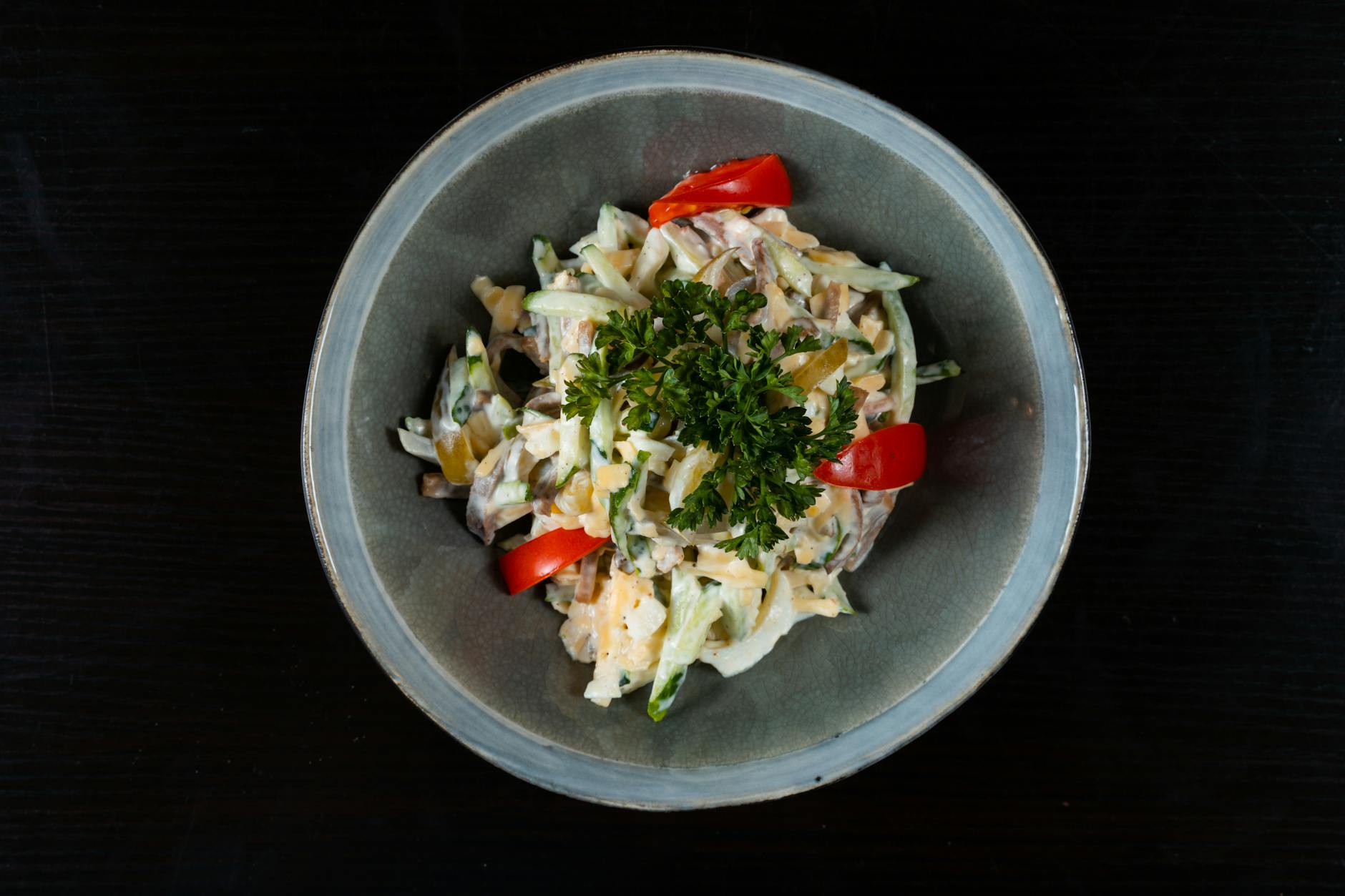 vegan restaurants Cornwall - vegetarian salad fresh vegetables