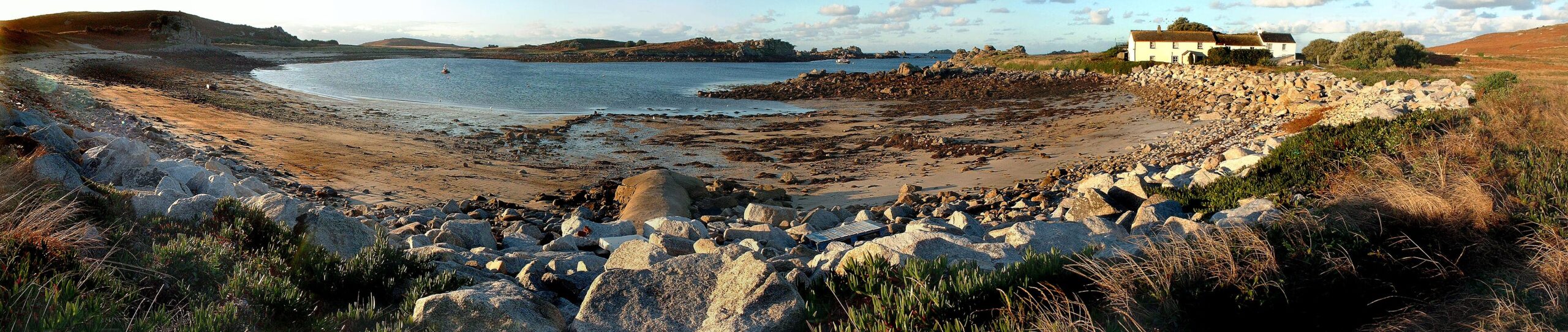 Hell's Bay cove on Bryher, near the island's hotel and campsite